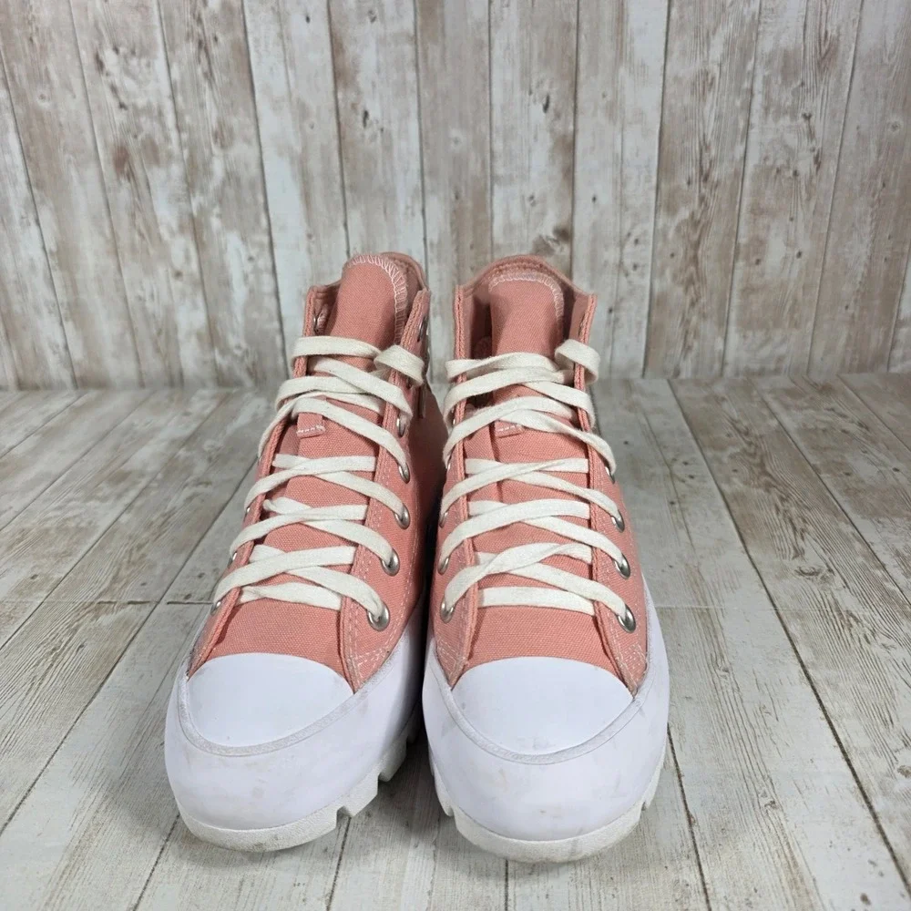 Converse Chuck Taylor All Star Lugged High Top‎ Peach Women's Sneakers - Picture 4 of 8